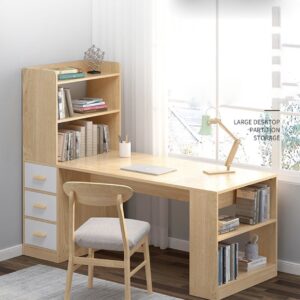 Bàn học bằng gỗ kiểu dáng nhỏ gọn dài 1m2