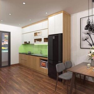 Tủ bếp gỗ công nghiệp -004