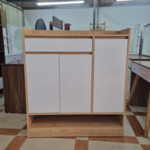 Tủ Giày 3 Cánh Trắng 1m