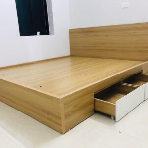Giường Ngủ 1m6 x2M Kèm Hộc Kéo- Lõi Xanh
