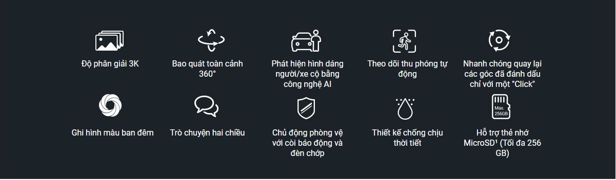 Tầm nhìn vượt trội Camera C8w